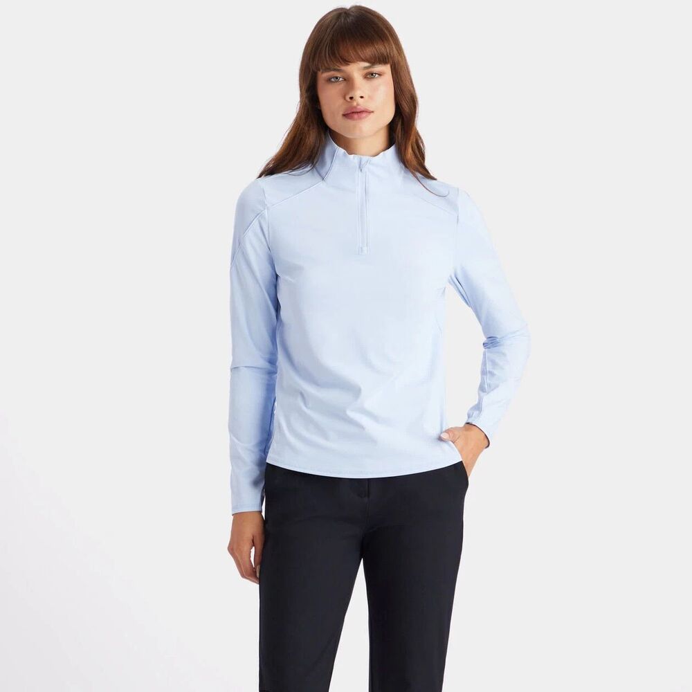 G/Fore Sun Protection Quarter Zip Outdoor UV Shield Athleisure Cooling Tech‎ S